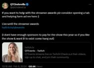 Streamer launches new 24/7 stream channel (Image via X)